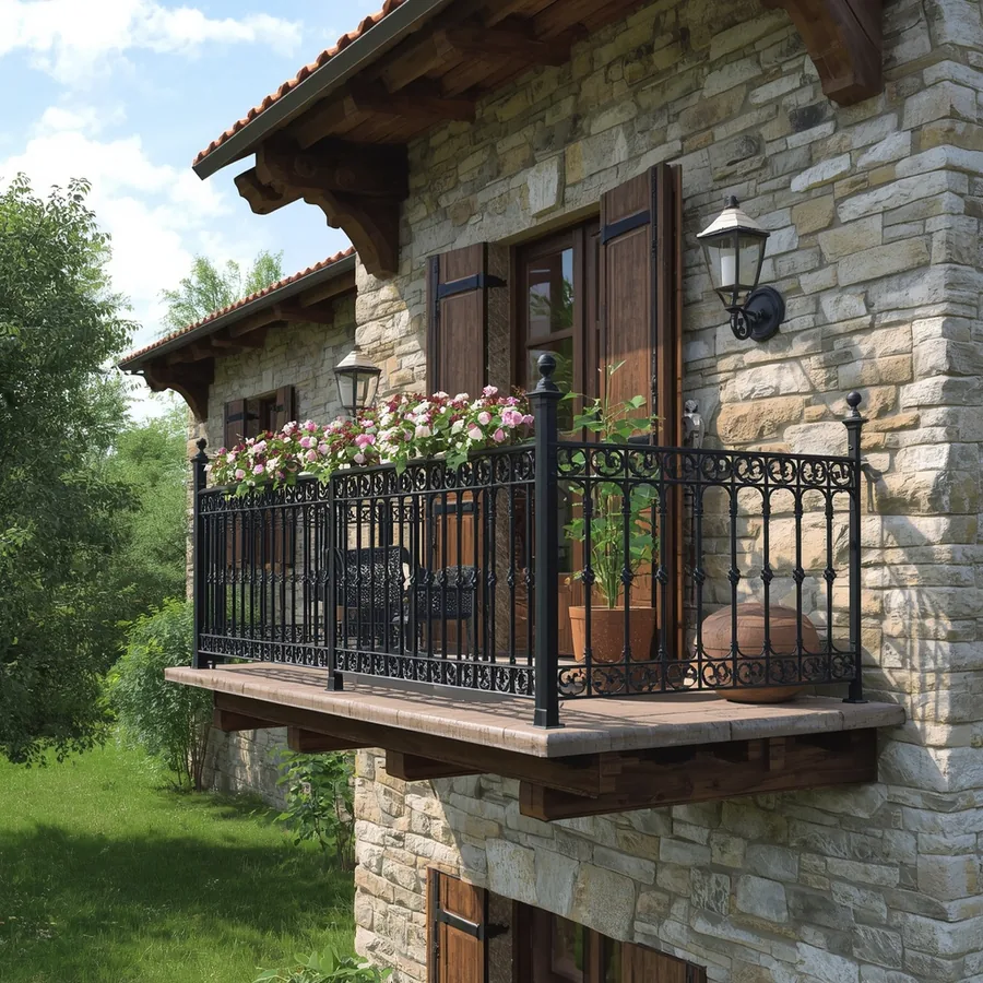 Cast Aluminum Balcony Railing