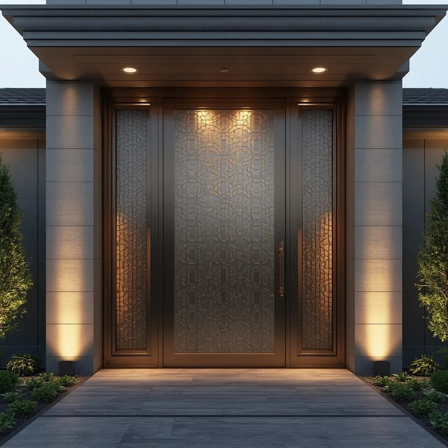 Cast Aluminum & Wrought Iron Doors AI Photo 4