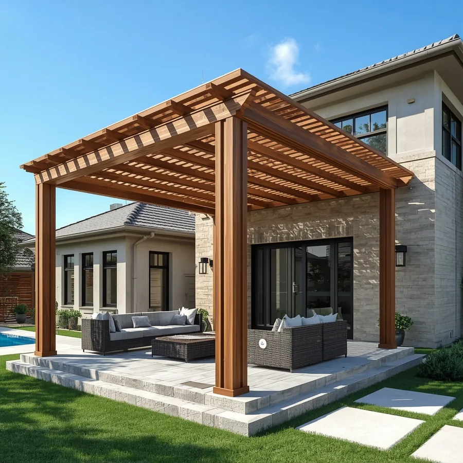 Tensile Structures & WPC Pergolas AI Photo 5